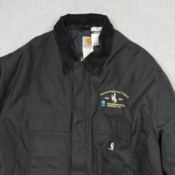 Carhartt Jacket Wyodak Baghouse Project Black Quilted Nylon Lining Size 3XL NWT - Picture 4 of 13